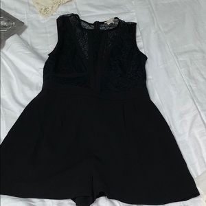 Black lace romper
